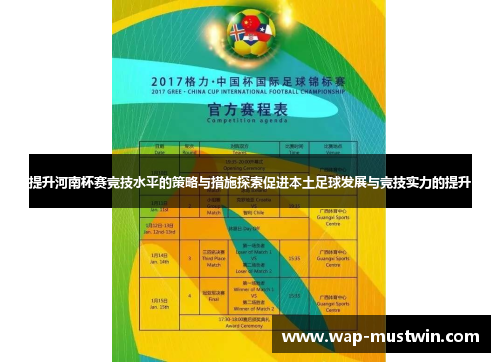 提升河南杯赛竞技水平的策略与措施探索促进本土足球发展与竞技实力的提升